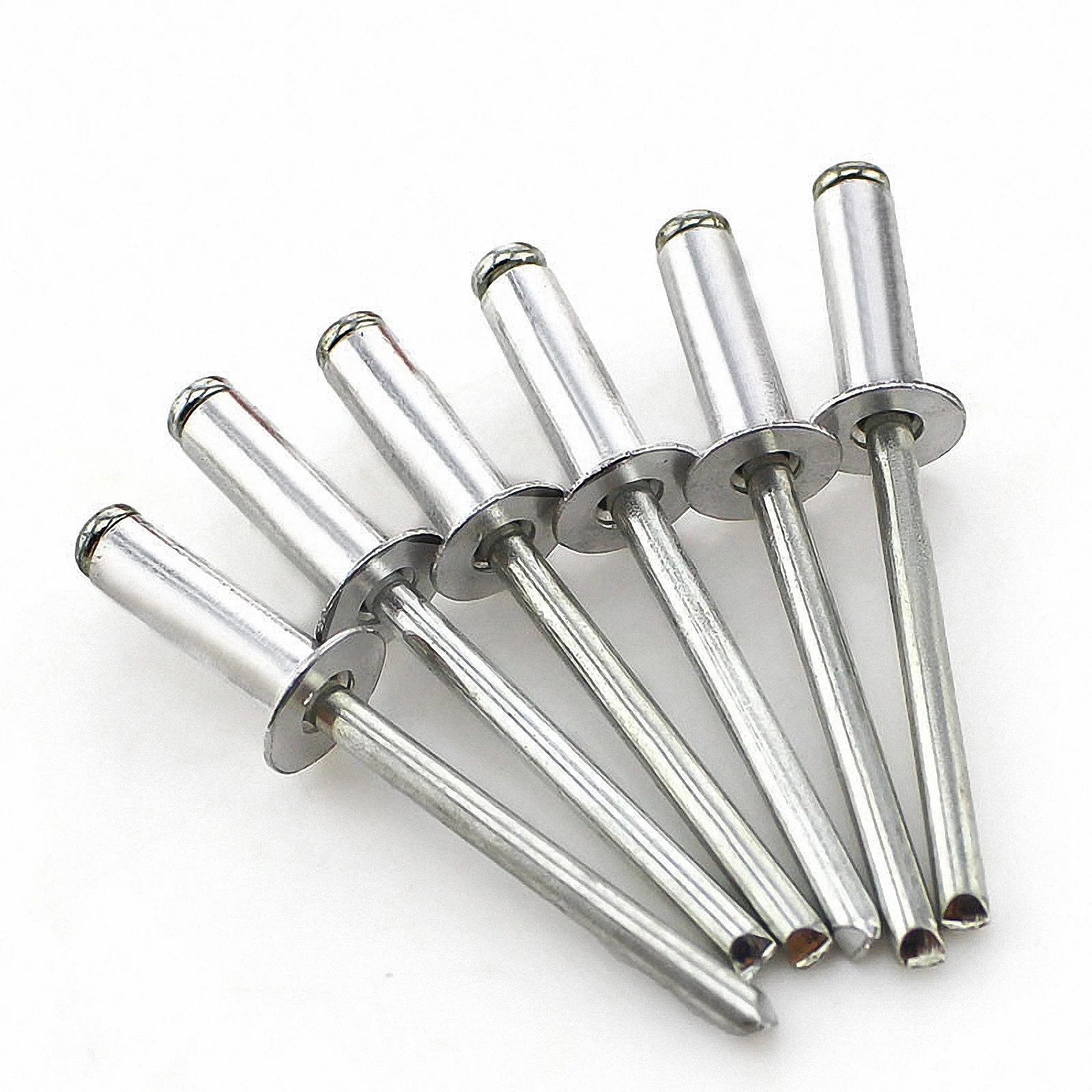 20/50/100pcs M4 M5 Aluminium Flat Countersunk Head Break Mandrel Blind Rivets Pop Rivets For Furniture Car Aircraft