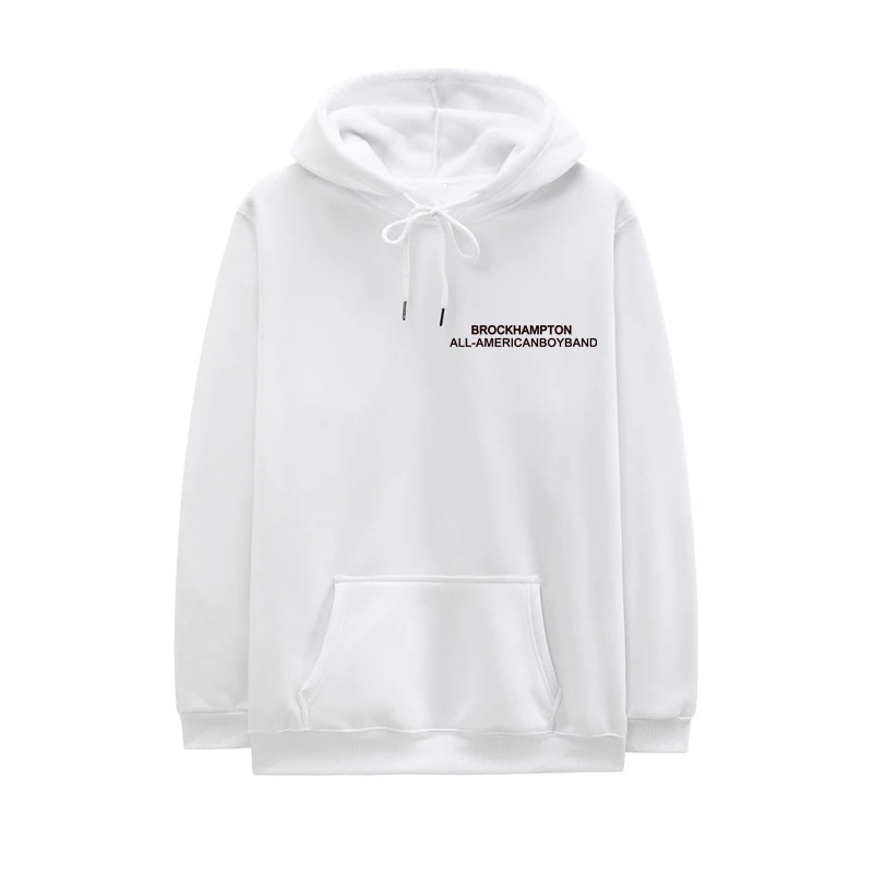 New Casual Brockhampton All-American Boyband Hoodies Men GINGER Face Print Harajuku Hooded Sweatshirts Hip Hop Swag Hoody