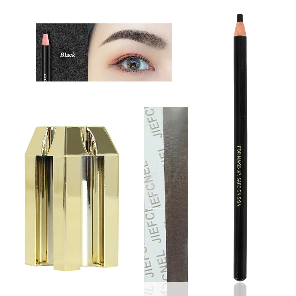 

4 In 1 Duckbill Waterproof Eyebrow Pencil Sharpener Microblading Brow Design Pencil Tip Thin Tool Permanent Makeup Accessory PMU