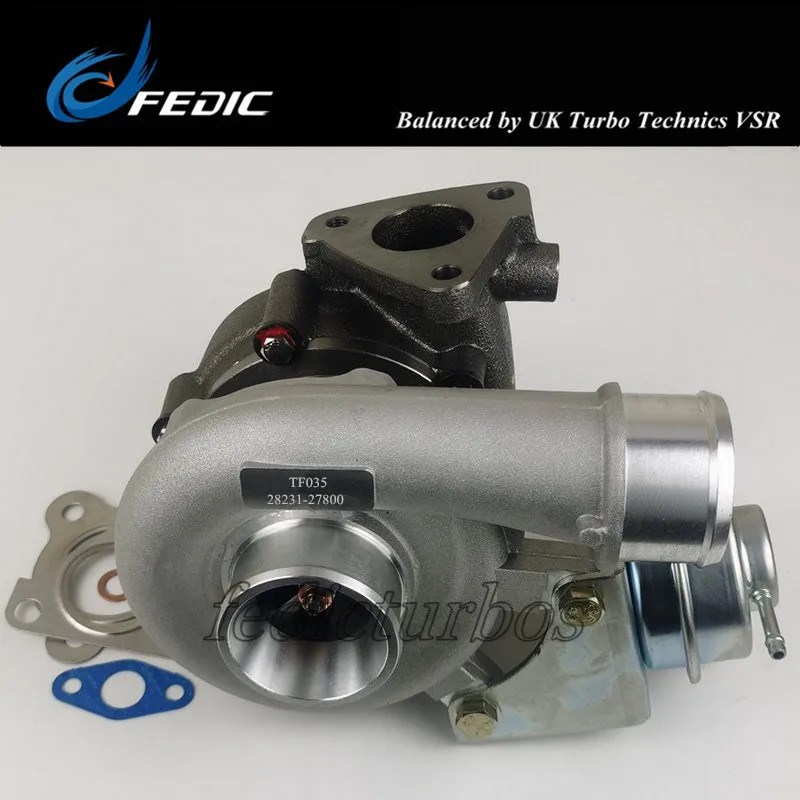 Turbine TF035 49135-07302 49135-07100 28231-27800 Turbocharger full turbo for Hyundai Santa Fe 2.2 CRDi 150HP 110Kw D4EB 2005-