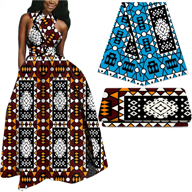 Ankara African Prints Fabric Guaranteed Real Wax Tissu 100% Cotton Best Quality Sewing Material For Party Dress Crafts DIY Pagne