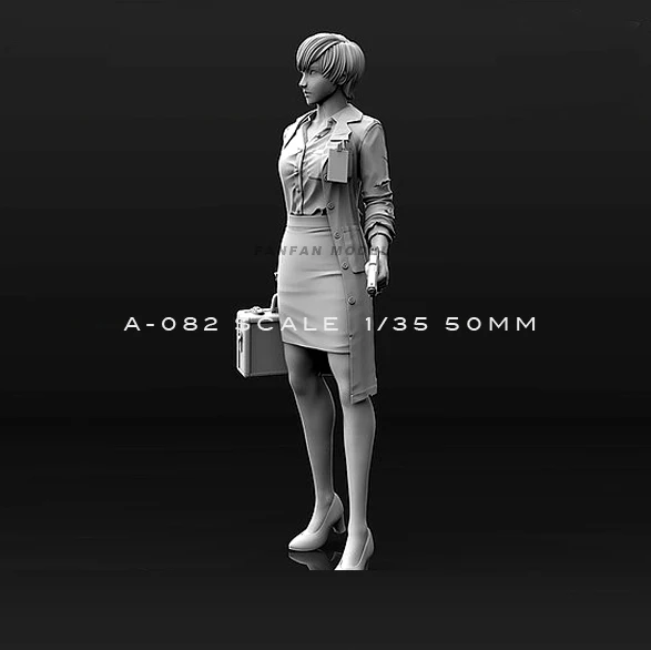 1/35(50mm) Resin Kits Woman Beauty Self-assembled A82