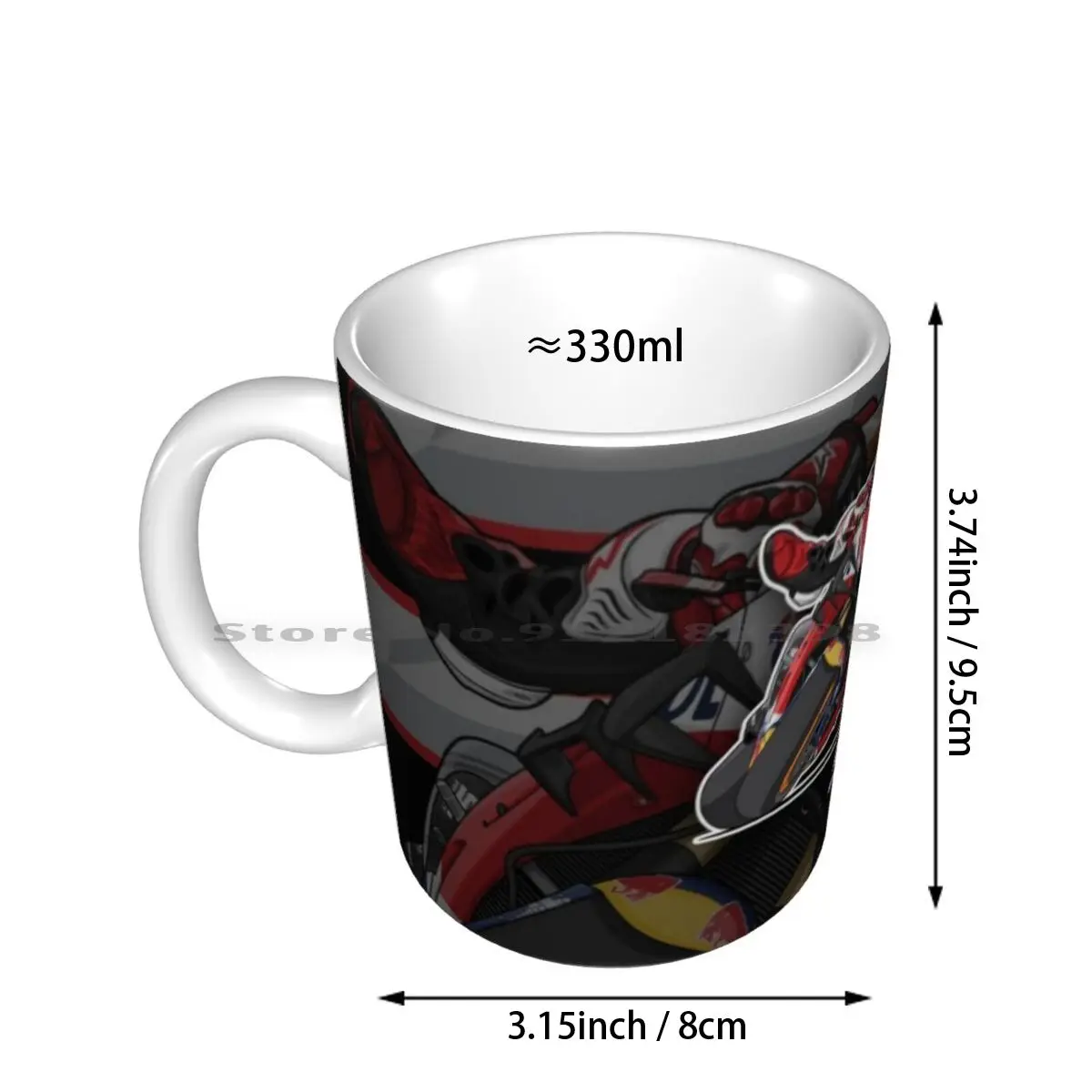 World 2019 Ceramic Mugs Coffee Cups Milk Tea Mug Gp Grand Prix Racing Race Sport Spain Catalan Catalunya Crash Super Save