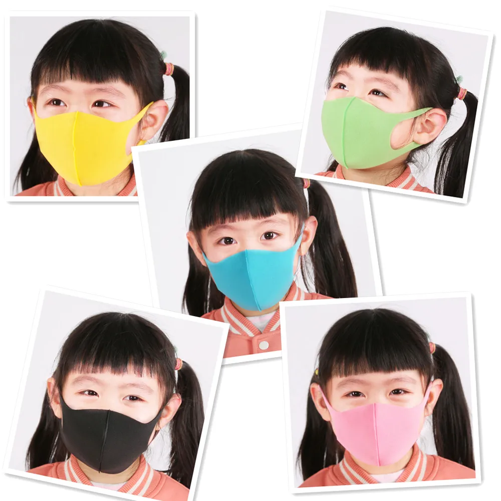 3pcs Sponge Boy Girl Kid Smoke Mask Reusable Children's Mouth Face Mask Allergy Pollution Proof Filter Mask Travel