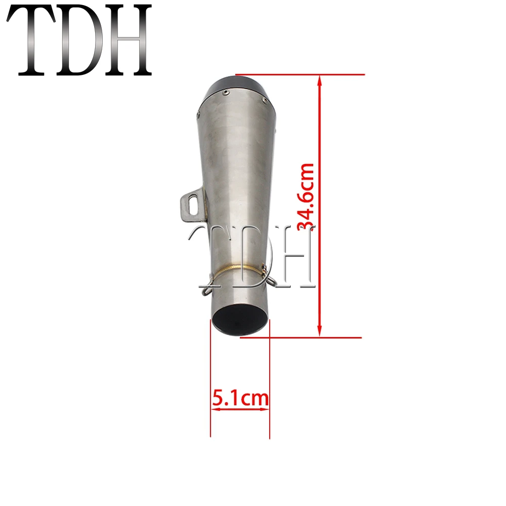 الفولاذ الألومنيوم دراجة نارية العادم Pipe الأنابيب 35 مللي متر-58 مللي متر مقهى المتسابق الترابية دراجة الشارع دراجة موتوكروس الأنابيب SC العادم #6