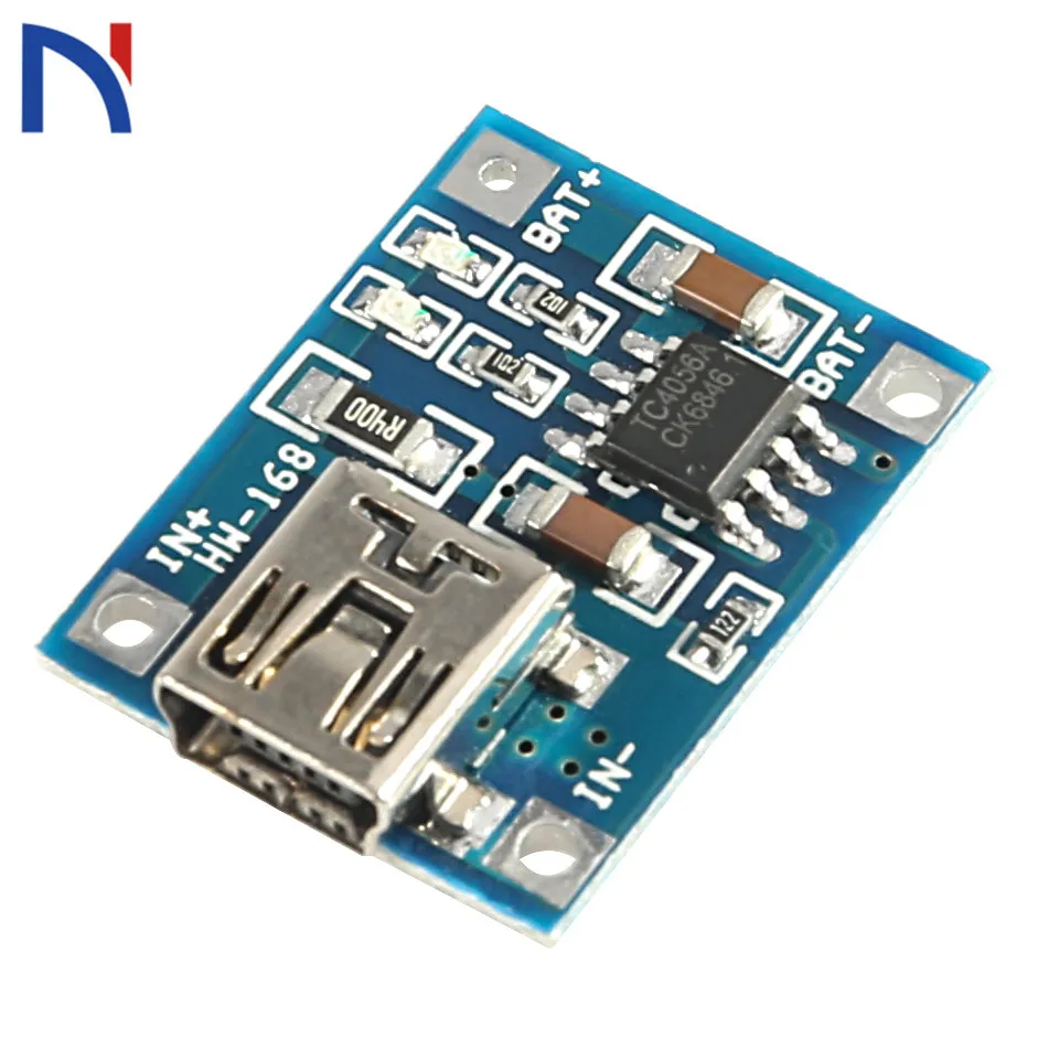 TP4506 Lithium Battery Charger Module MINI USB 5V 1A Charging Board With Protection Dual Functions Lithium TC405 Charger Module