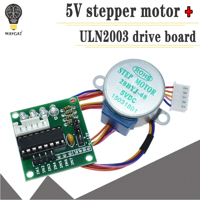 1 zestaw inteligentna elektronika 28BYJ-48 5V 4-fazowy silnik krokowy DC + płyta sterownicza ULN2003 dla arduino zestaw do samodzielnego montażu