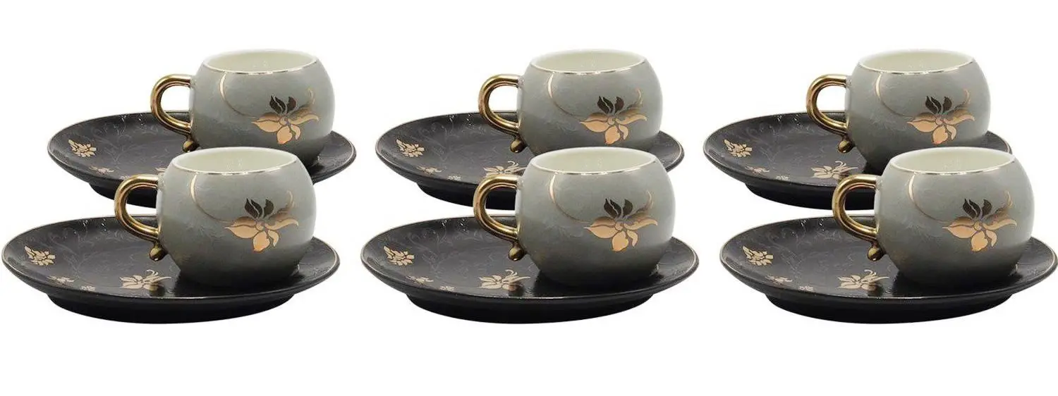 DOLBOVI Acar 12 Piece 6 Personality Flower Pattern coffee cup Pad 10278 mug кружка coffee cup cup