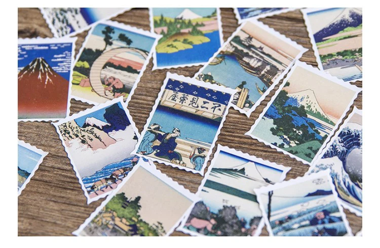 45pcs/box Japanese View Label Stickers Set Decorative Stationery Stickers Scrapbooking Diy Diary Album Stick Label