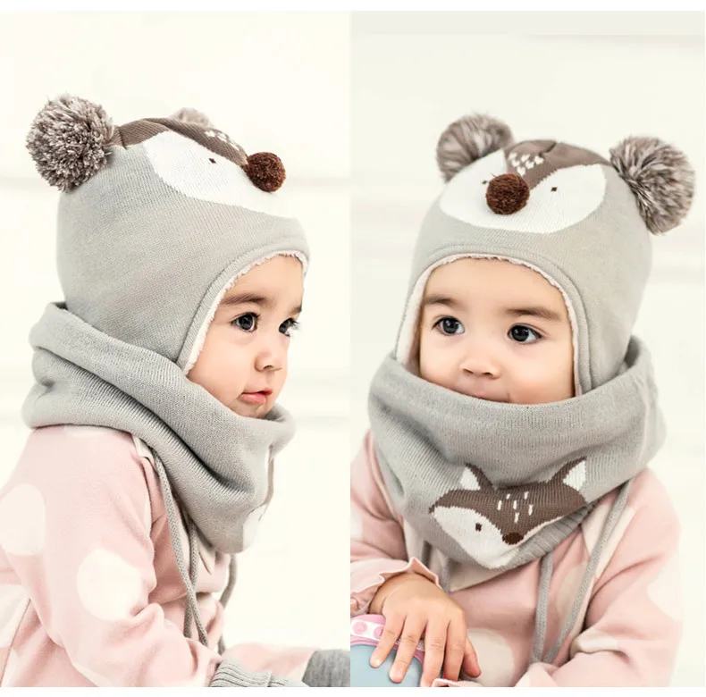 Fleece Hat for Baby, Boys Girls Beanie Hat,Winter Warm Hat for Infant Toddler Little Kids Knit Cap Children 2 To 4 Years Old