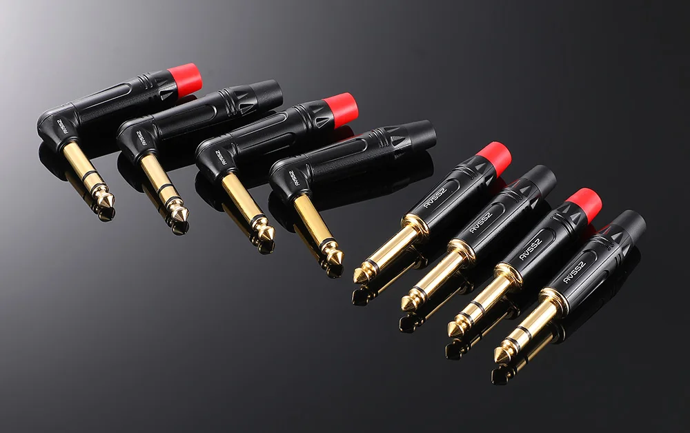 6,35/6,5 TS Mono TRS Stereo 2/3 Kern Schweißen Stecker Gitarre Kabel Musical Instrument Audio Mikrofon Kabel Gerade kopf Ellenbogen Stecker – Detail 20
