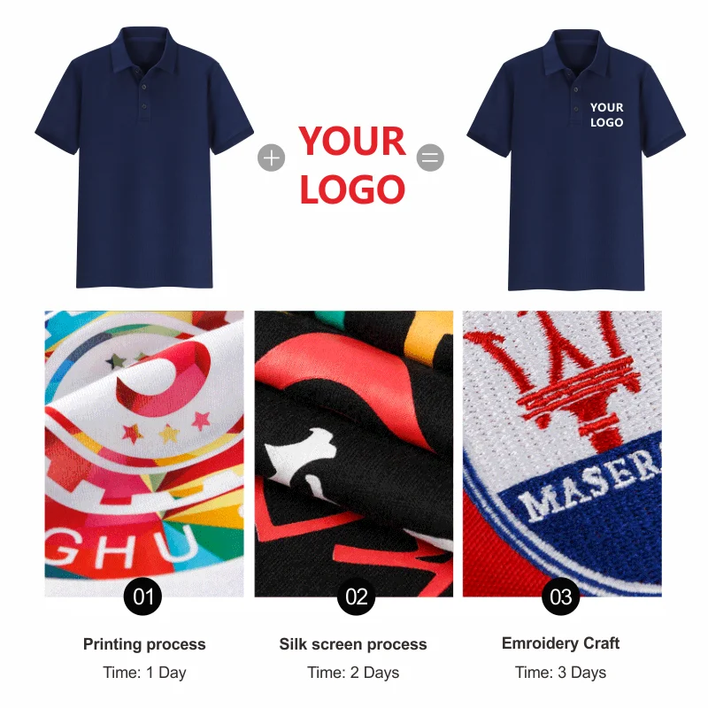 Custom Polo Shirt Family Look with Own Logo by Embroidery/Digital/ Silk Printing to Men Clothing Short Sleeve Top Couple Clothes