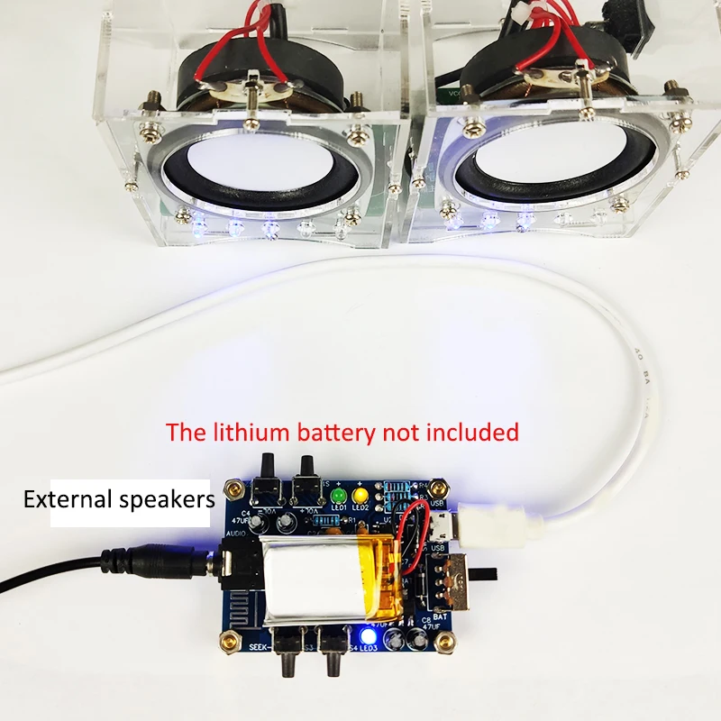 (Parts) Electronic Diy Kit FM Digital Radio Welding Kit Electronic Training Welding Production Kit