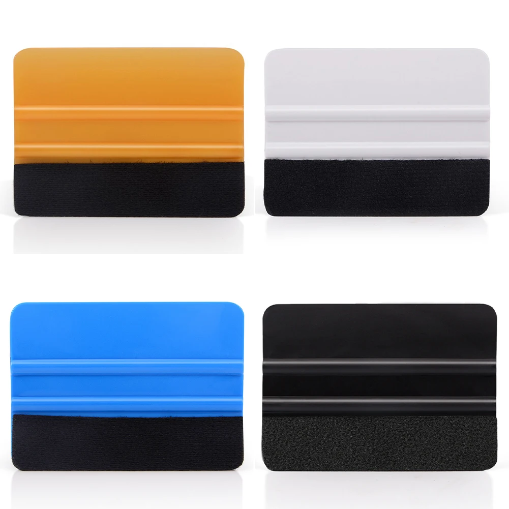 SALE !10pcs Car Vinyl Wrap Scraper Carbon Fiber Film Felt Squeegee Car Tinting Window Glass Cleaning Tool Sticker Remover