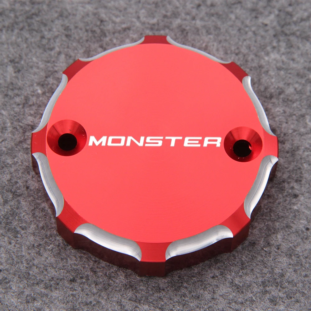 Motorcycle Front Brake Master Cylinder Fluid Reservoir Cap Cover For Ducati Monster 1200S 2015-2019