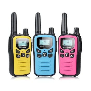 Walkie-talkies PMR446 para niños, radio bidireccional con Cable recargable, 3 millas, SC-R60