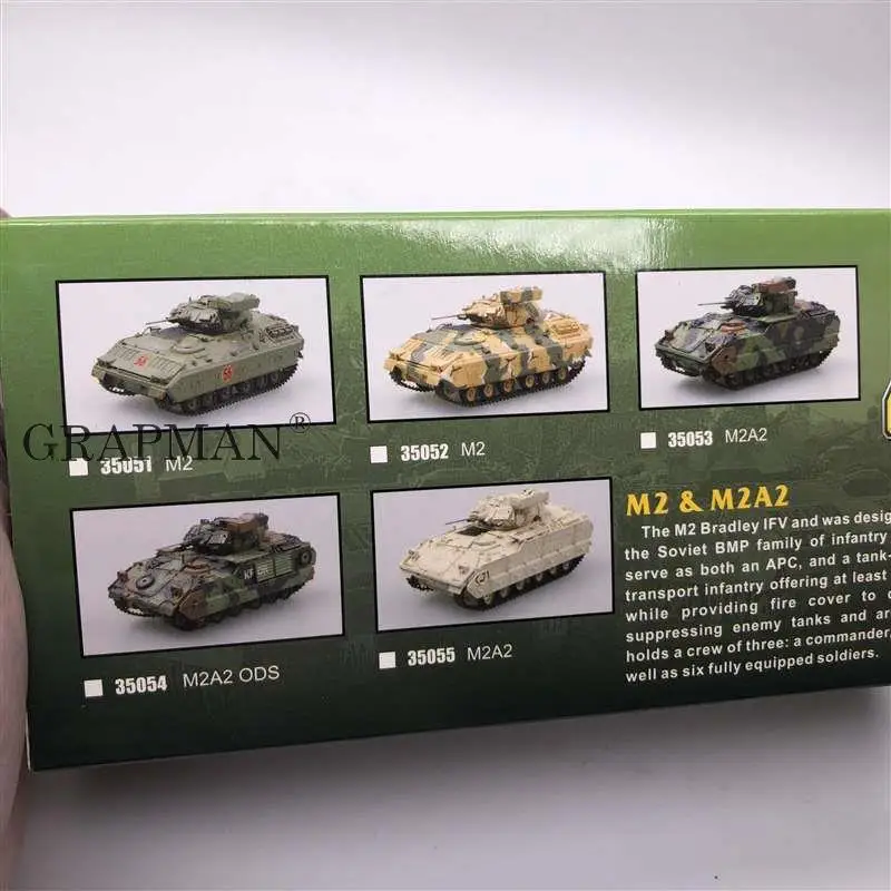 1/72 US M2&M2A2 Tank USA Army Tank Platinum Collectible Assembled Model Finished Model Easymodel Toy