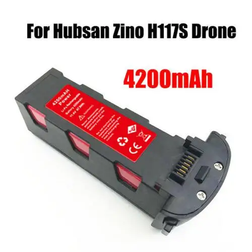 Hubsan Zino H117S / Zino Pro RC Quadcopter  Drone  11.4V 4200mAh Lipo Battery Sapre Parts Flying Time About 30 Minutes