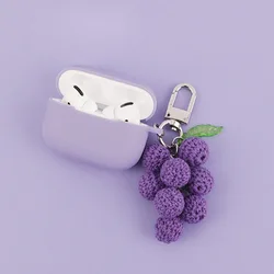 Funda de silicona para Airpods Pro, cubierta bonita de uvas púrpuras para auriculares con Bluetooth, para Apple Air pods Pro