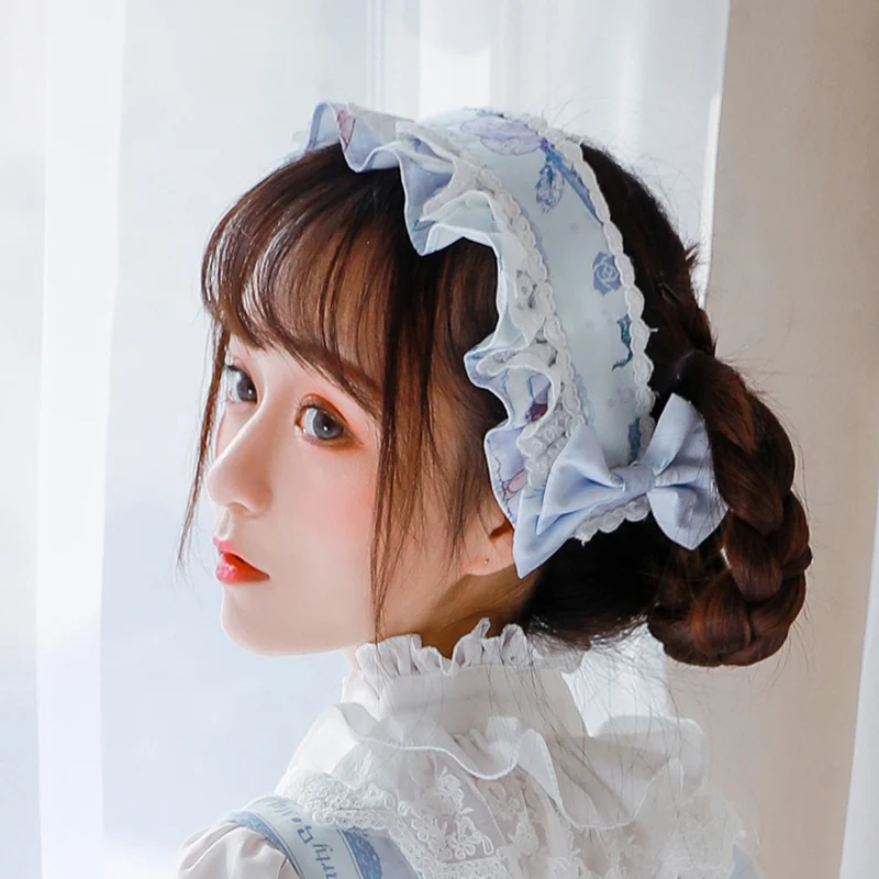 Lolita Mũ Đợi Đầu Đa Năng Bộ Sưu Tập Đáng Cô Gái KC Gothic Lolita Đầu Loli Cosplay Sweet Lolita Mũ Nón Cói Nơ Tóc Cos