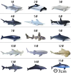 Miniature Sea Animal Model Lion Walrus Jaws Sperm Whale Shark Dolphin Manta Rays Oceans World Figurine Marine Ornaments Toys