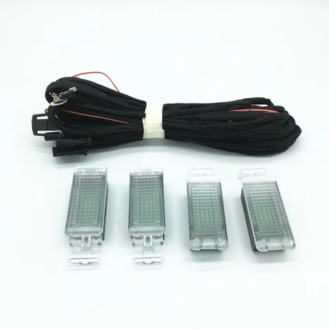 Светодиодные лампы для подсветки ног, жгут проводов для VW PASSAT B6, B7, B8, Golf 6, MK6, 7, MK7, JETTA 5, 6, Tiguan Touran 5GG947409