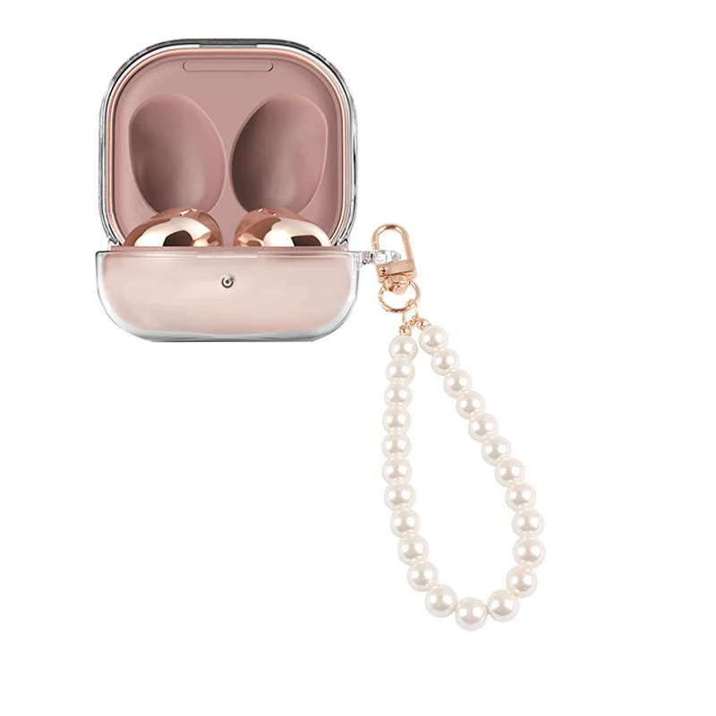 Чехол для Samsung Galaxy buds live / buds 2, роскошный чехол-брелок с защитой от падения, мягкий прозрачный чехол для наушников, чехол для телефона PRO hearphone