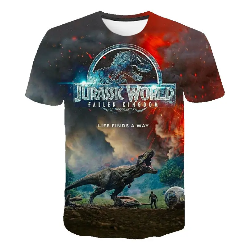 2021 New Jurassic Park T Shirt Men Women 3D Printed T-shirt Casual Funny Tops Jurassic World Tees Children clothes for teens