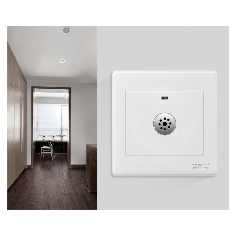 Smart Home Luz Sensor Interruptor, Auto Off, Detector De Som, Sensor De Voz, Interruptores Brancos, 10A