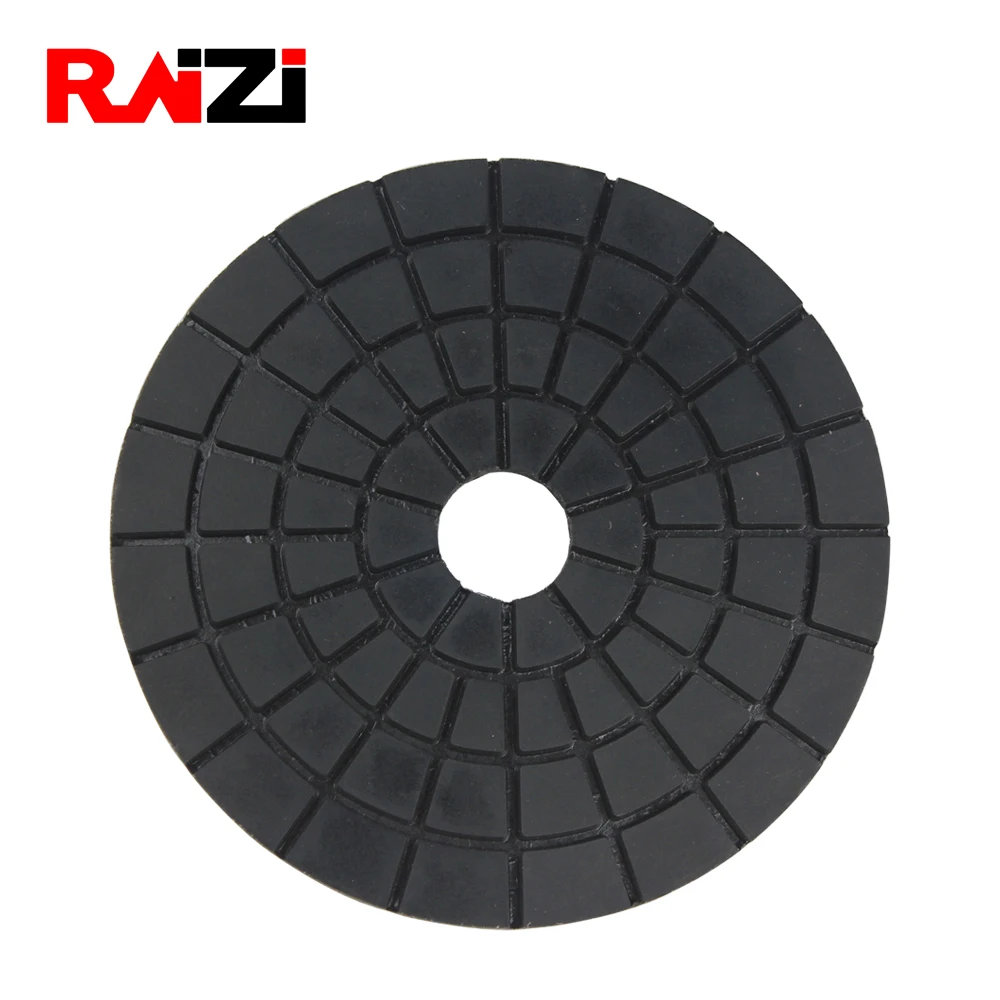 Raizi 95องศาความสว่าง4นิ้วเปียก Polishing Buff Pad/แผ่นสีขาว/สีดำหินแกรนิตหินอ่อน
