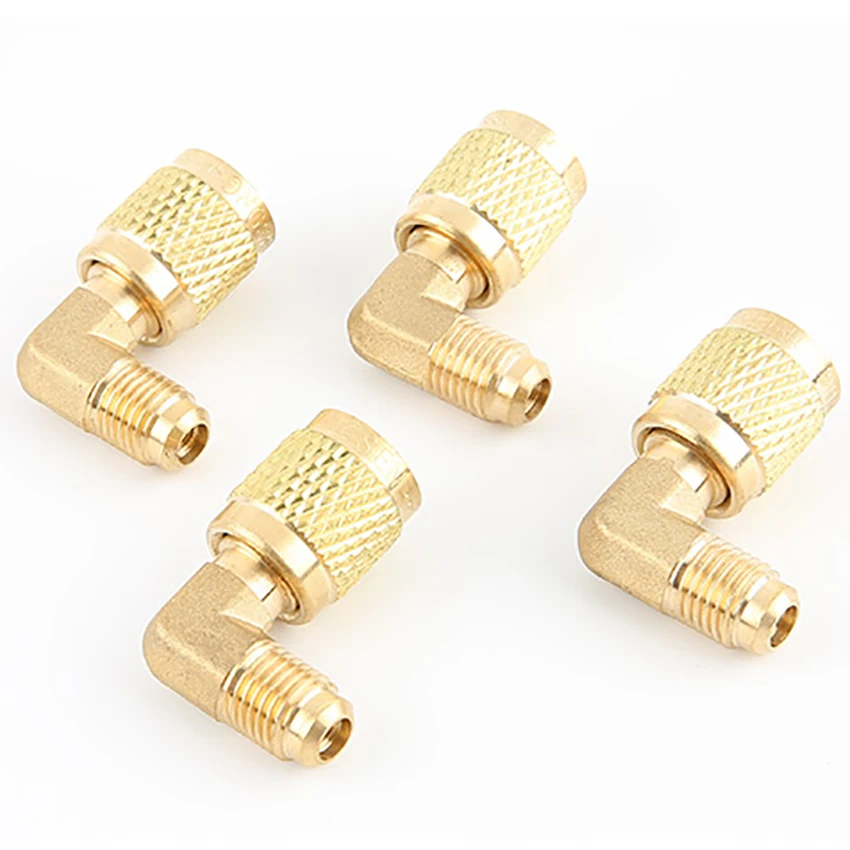 Car Air Conditioner Connector Tool Parts Fluorine Tube Brass Connector Air Conditioning R410a Adapter R22 To 410가스 Ottoni Fluoro