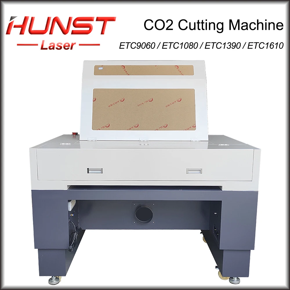 Hunst 80w 100w 130w CO2 Laser Engraving Cutting Machine 9060/1080/1390/1610 Laser Cutter for Wood Acylic Fabric Leather Paper