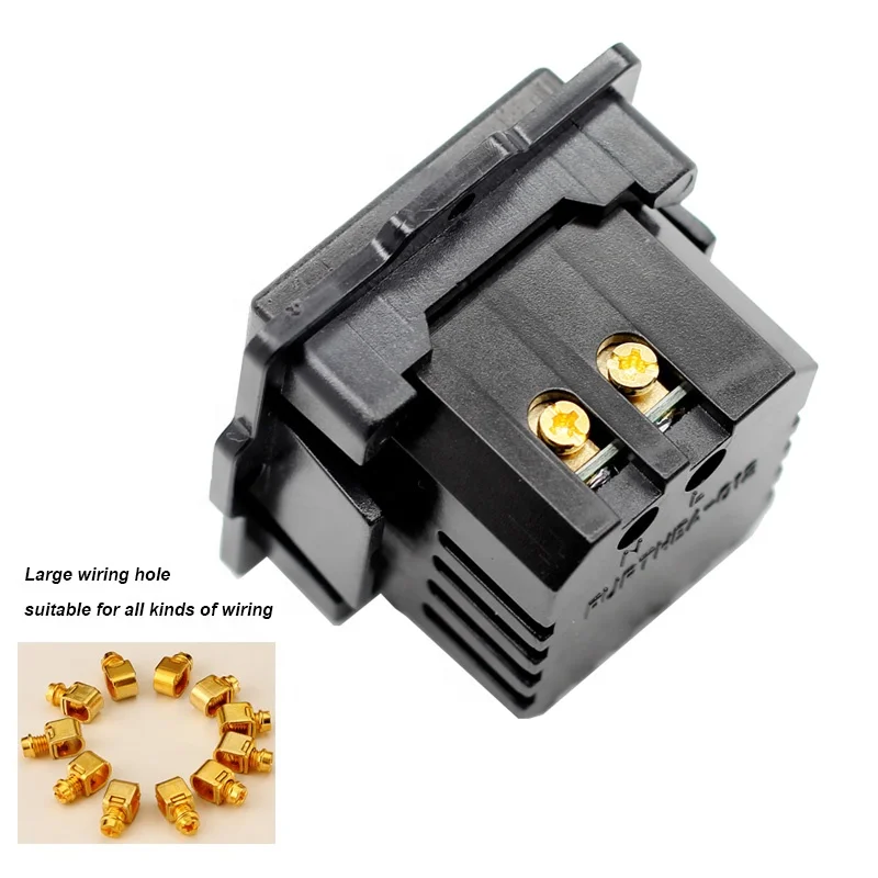 Soket Daya AC USB Tertanam Desktop Wadah DC Pengisian Daya Modul Panel Outlet 5V 220V dengan Indikator LED