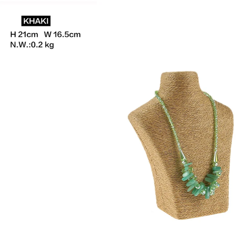 Various Color Necklace Display Stand Holder Necklace Hanger High Quality Organizer Jewellery Display Bust Model Rack