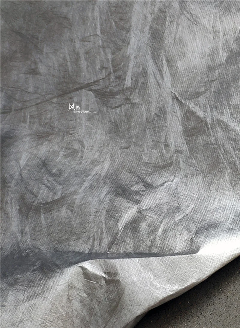 Soft Dupont Tyvek Paper Silver Waterproof DIY Sewing Purse Bags Handicrafts Decor Fashion Coat Clothes Designer Fabric