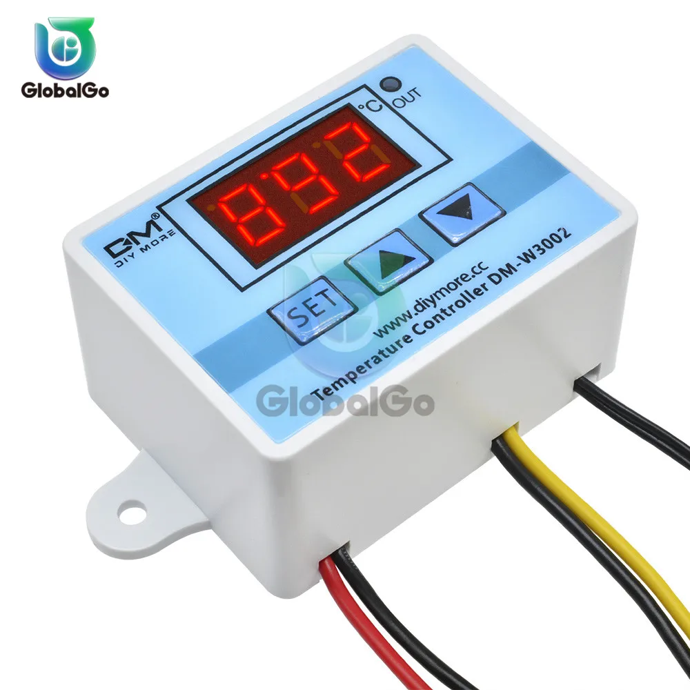 XH-W3002 W3002 AC 110V-220V DC 24V DC 12V Led Digital Thermoregulator Thermostat Temperature Controller Control Switch Meter