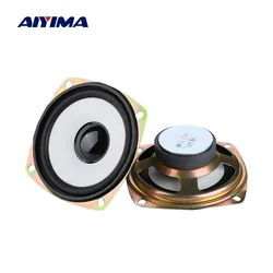 AIYIMA 2Pcs 3Inch Audio Porble Speaker 4Ohm 5W DIY External Magnetic HiFi Full Range Speaker Horn Stereo Woofer Loudspeaker