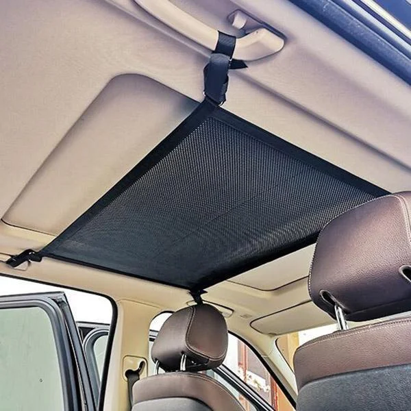 Car Roof Storage Net, Single Layer Storage Pocket, Pocket Cargo Net, Sundries Fit for Fluffy Articles