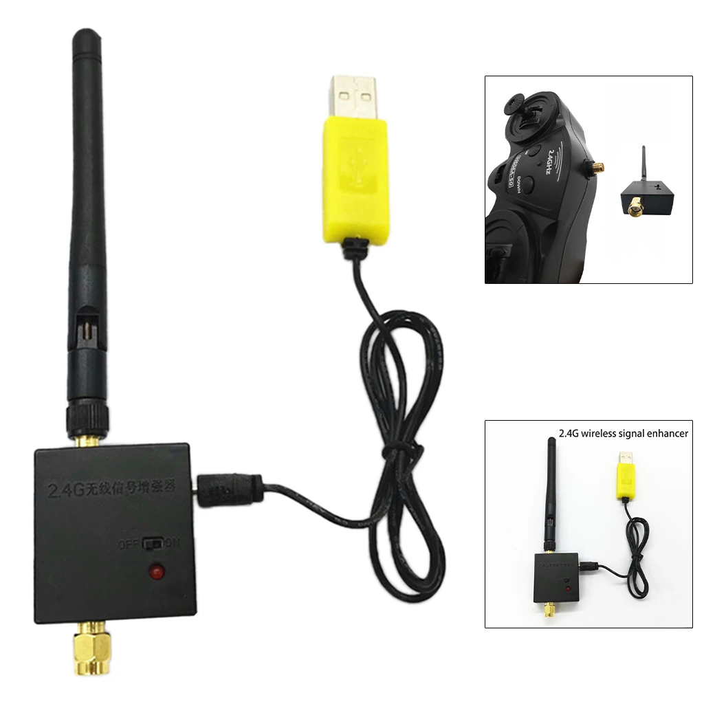 2.4G RC Remote Control Signal Enhancer Amplifier Data Transmission 500-800m