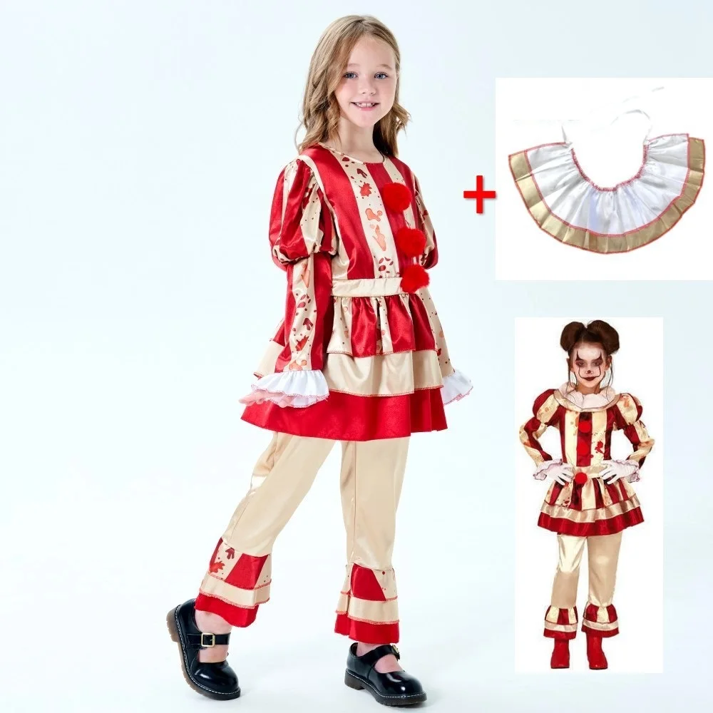 Kids Clown Joker Cosplay Costume Joaquin Phoenix Arthur Kids Outfits Halloween Costumes