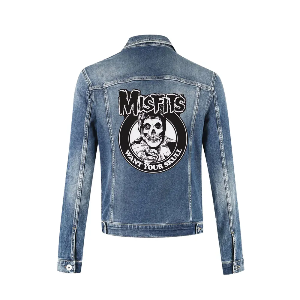 Iron On Transfer Patches For Clothing Cool Punk Style Thermo Stickers Diy Shirt Decals Paches For Jackets Backpack Accessories