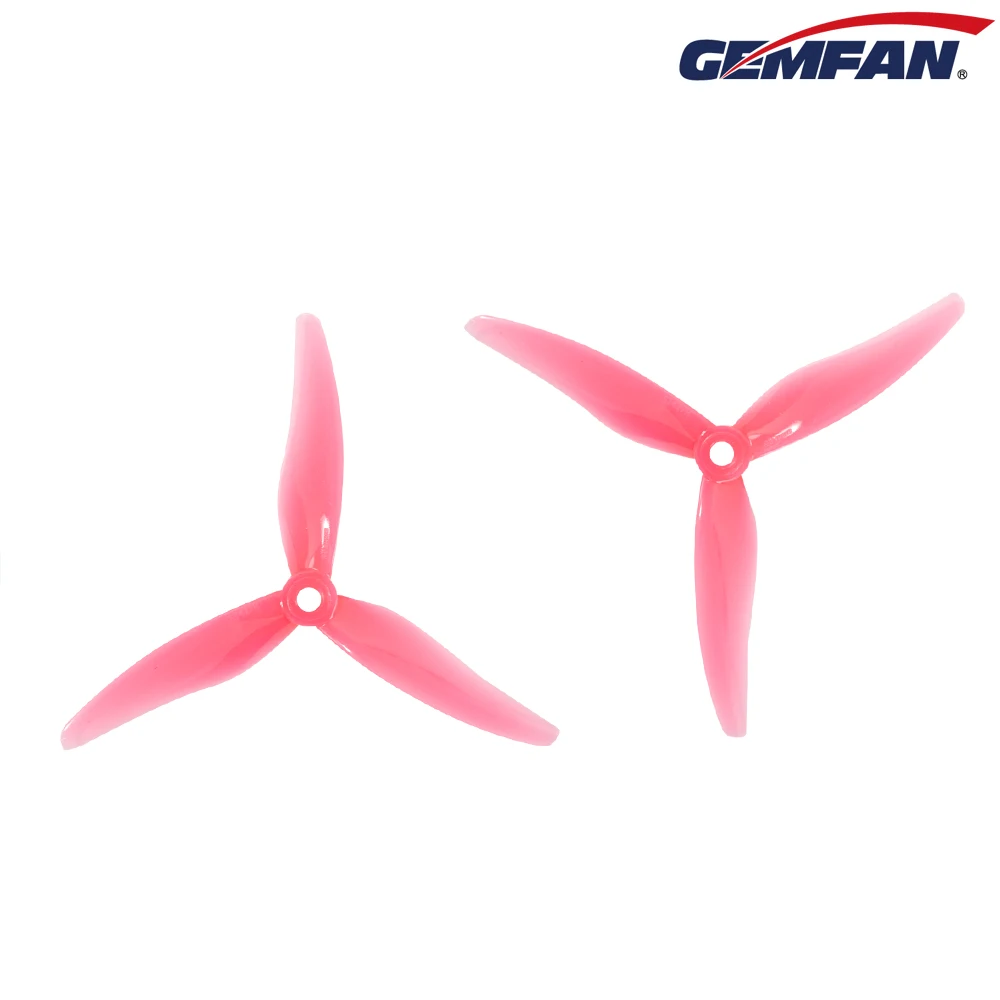 2 Pairs Gemfan Hurricane 51477 5.1X4.77X3 3-Blade PC Propeller for RC FPV Racing Freestyle 5inch Drones Replacement DIY Parts