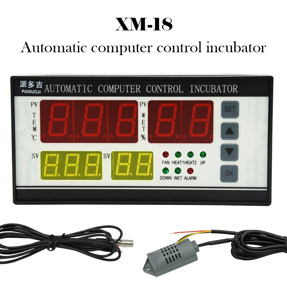 Fully Automatic XM-18S Incubator Control /Automatic Incubator Thermostat Temperature Humidity XM-18S