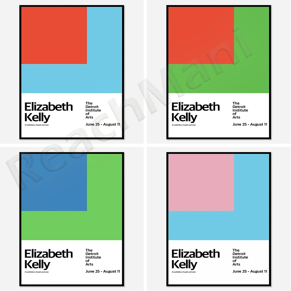 Art Exhibition Poster | Color Block | Abstract Art | Museum Poster | Exhibition Print | Museum Exhibition Poster | Home Decor
