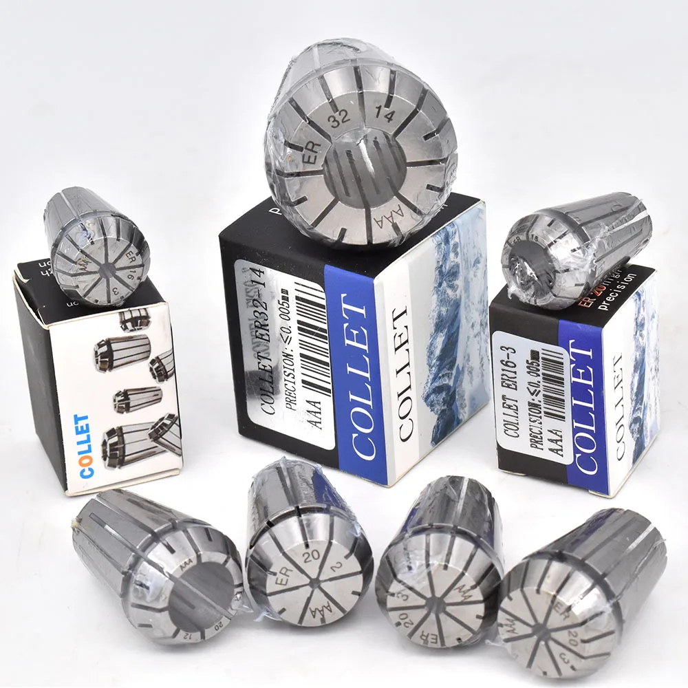 Alta precisione 0.005mm 1 pz ER16 1-10mm 1/8mm 1/4mm molla pinza mandrino per macchina CNC fresatura tornio macchina utensile motore mandrino
