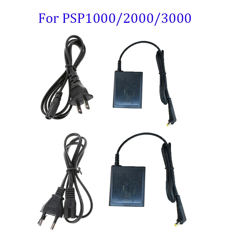 Original AC adapter Charging for PSP1000 PSP2000 PSP3000 Power Charger EU US Plug 5V 1500mA AC Charging