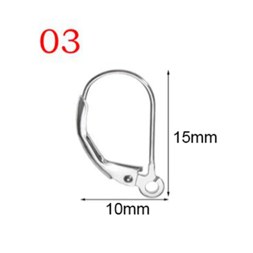 50 stücke Edelstahl Schmuck Französisch Ohrring Haken Erkenntnisse Wasserdichte Ohr Haken Ohrringe Verschlüsse Für DIY Schmuck Machen