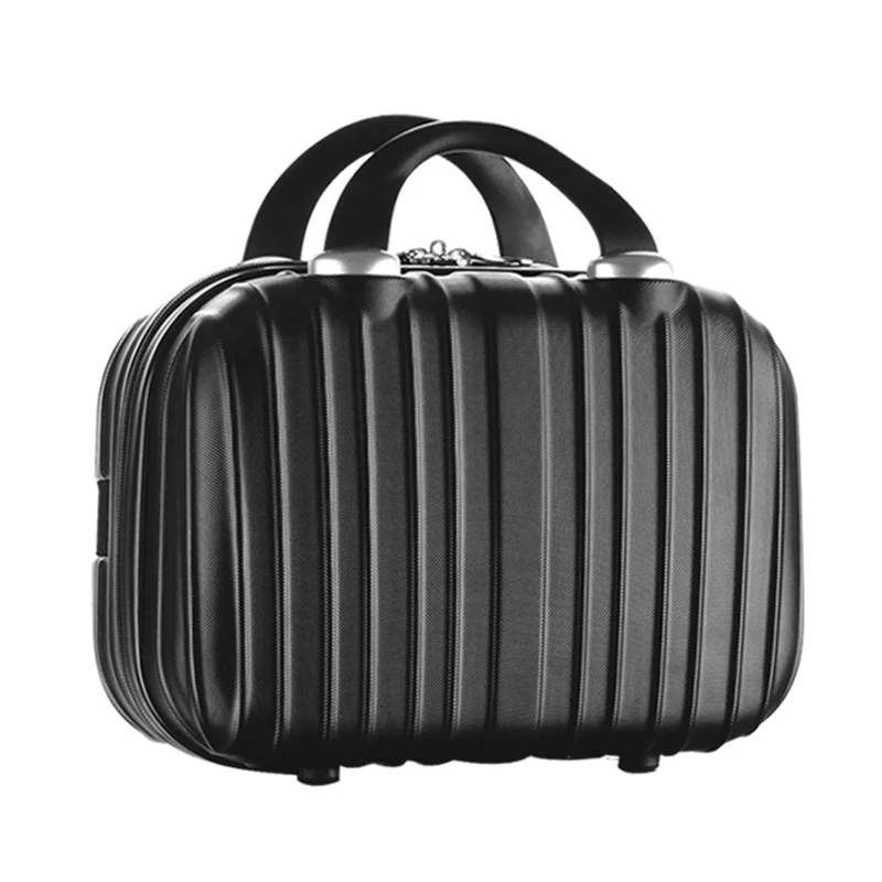 

14in Cosmetic Case Luggage Small Travel Portable Pouch Carrying Box Multifunctional Suitcase for Makeup