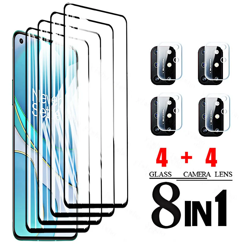 Защита экрана для Oneplus 8T Plus 5G закаленное стекло для One Plus 8t 7t 9 9r 9rt Oneplus8t Nord 2 Защитная пленка для объектива камеры