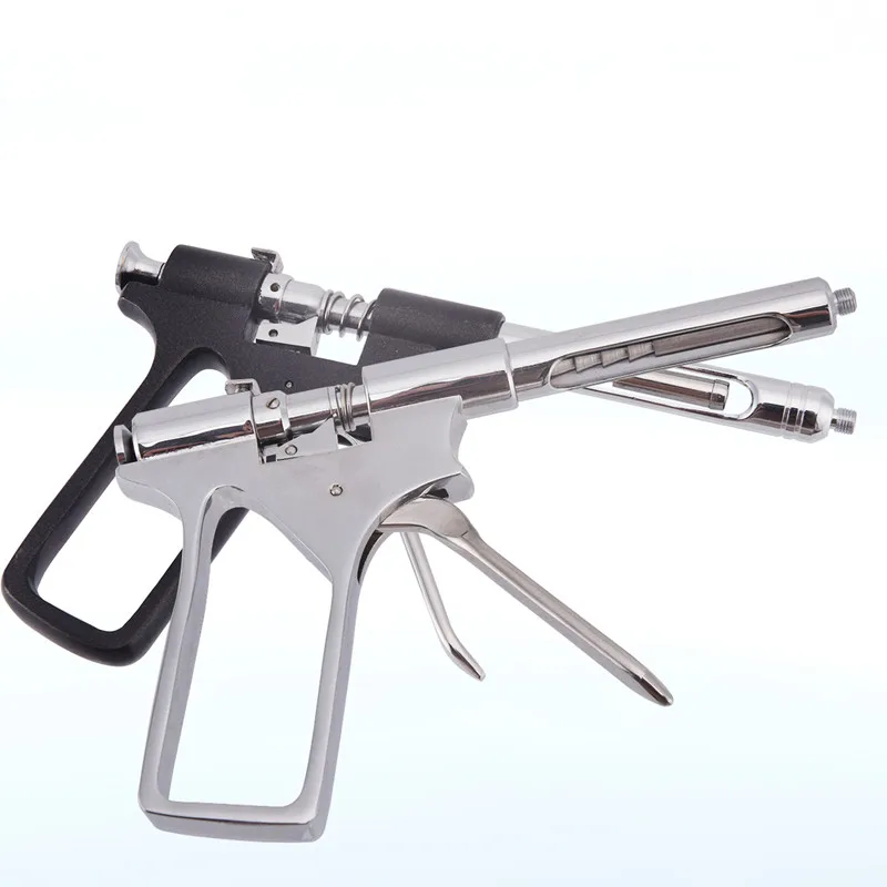 1Pc Dental Gun strzykawka ze stali nierdzewnej ilościowa prasa typ strzykawka chirurgia stomatologiczna Instrument 1.8ml Dental Surgery narzędzie